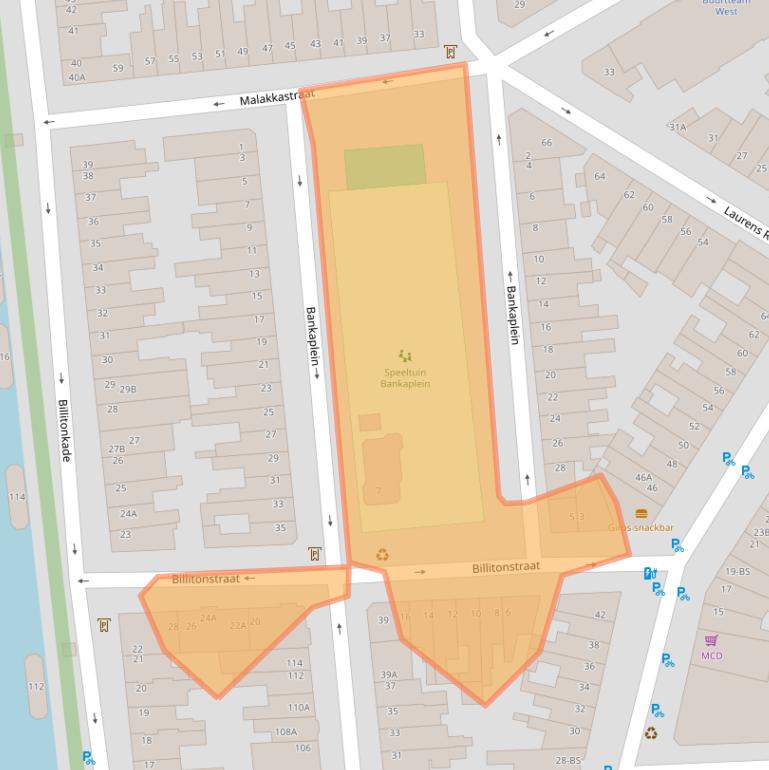 Kaart van postcodegebied 3531HJ.