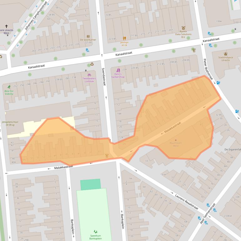 Kaart van postcodegebied 3531HM.