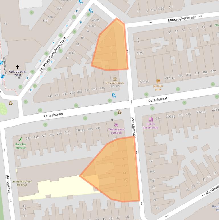 Kaart van postcodegebied 3531HN.