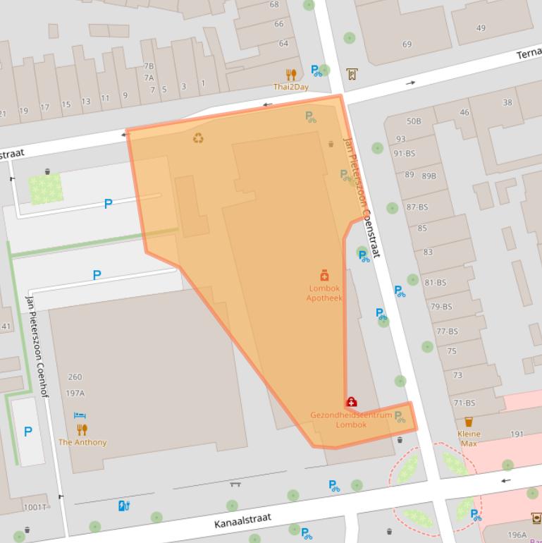 Kaart van postcodegebied 3531HX.