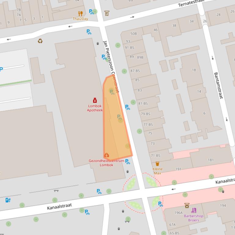 Kaart van postcodegebied 3531HZ.