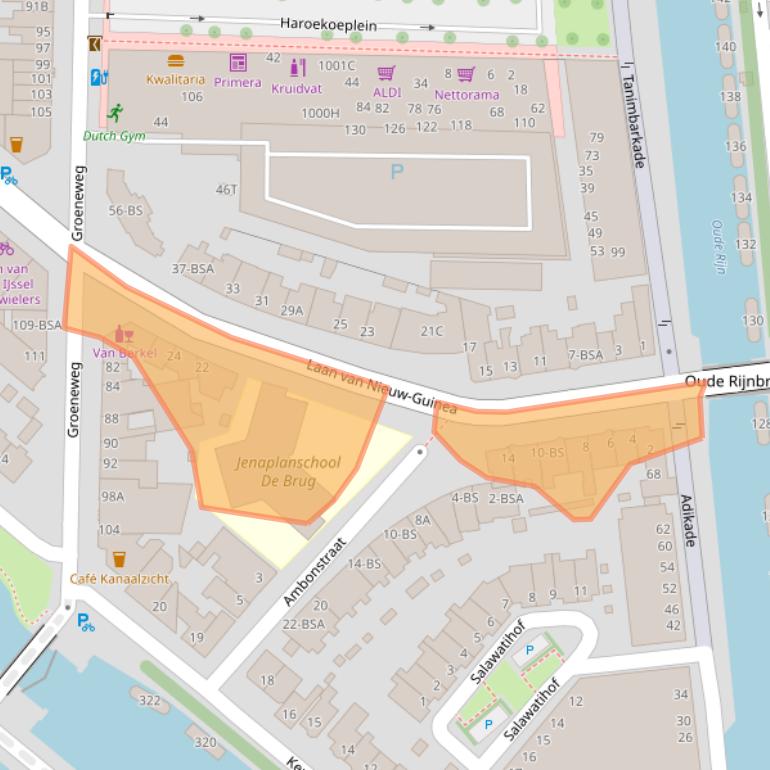 Kaart van postcodegebied 3531JJ.