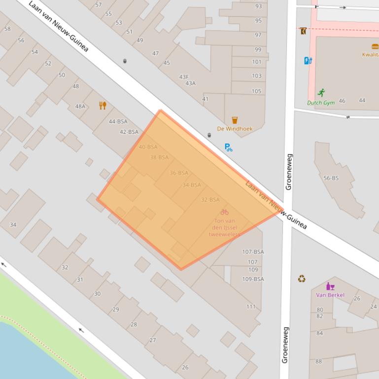 Kaart van postcodegebied 3531JK.