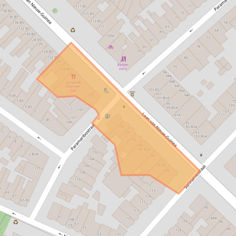 Kaart van postcodegebied 3531JN.