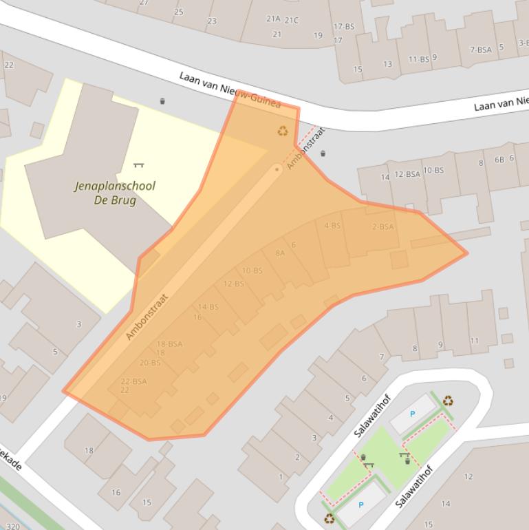 Kaart van postcodegebied 3531JT.