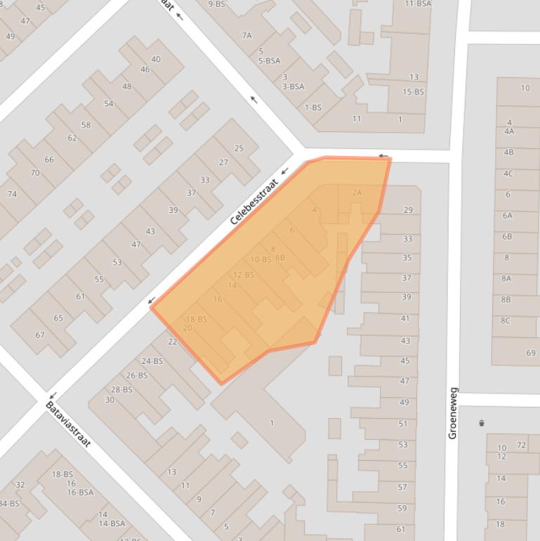 Kaart van postcodegebied 3531KC.