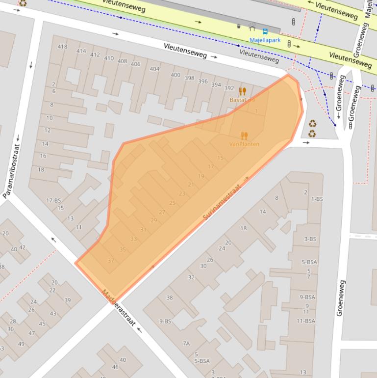 Kaart van postcodegebied 3531KH.