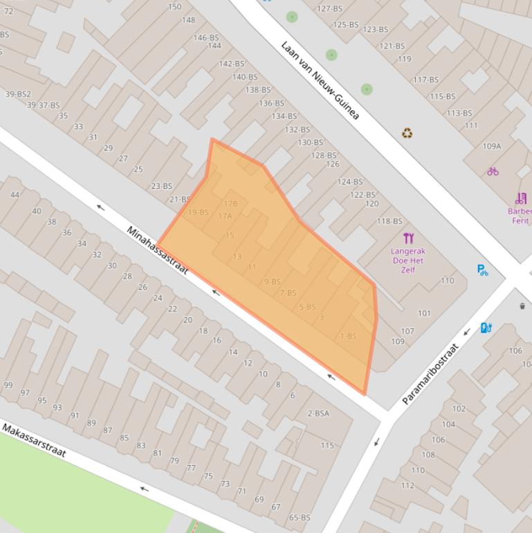 Kaart van postcodegebied 3531KV.