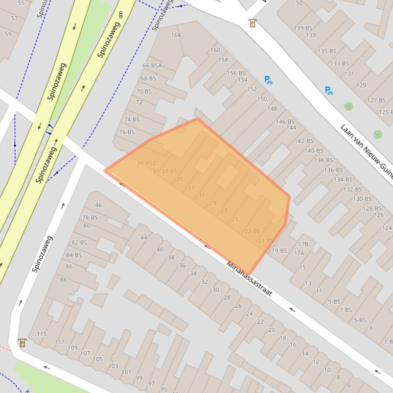 Kaart van postcodegebied 3531KW.