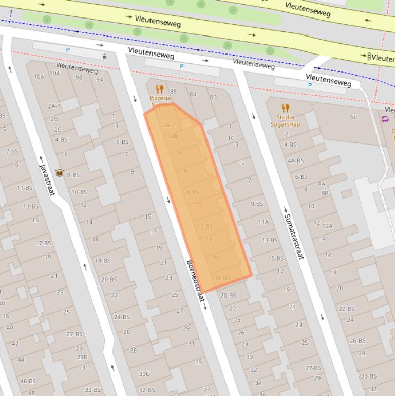 Kaart van postcodegebied 3531PJ.