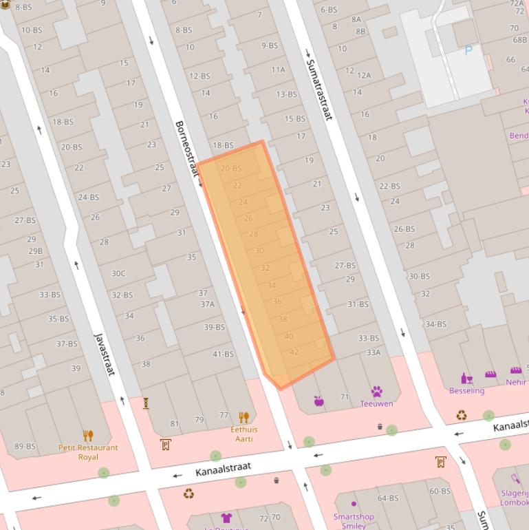 Kaart van postcodegebied 3531PK.