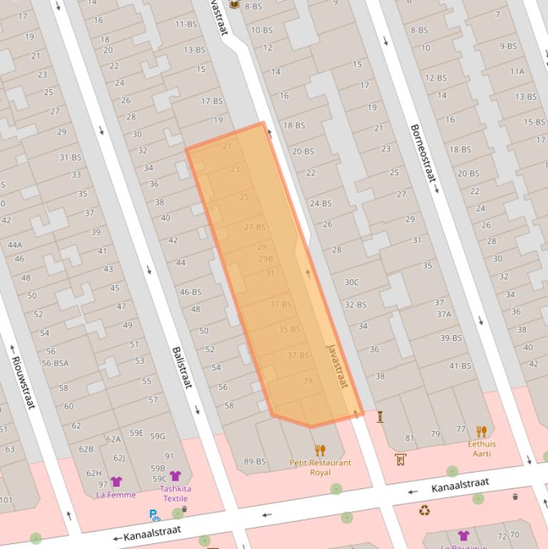 Kaart van postcodegebied 3531PM.