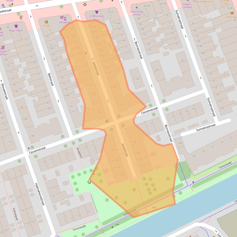 Kaart van postcodegebied 3531PN.