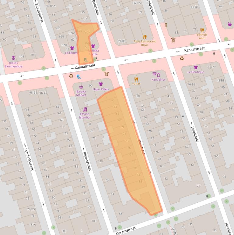 Kaart van postcodegebied 3531PV.