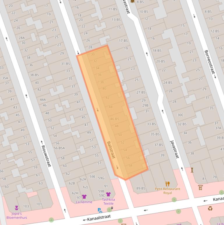 Kaart van postcodegebied 3531PX.