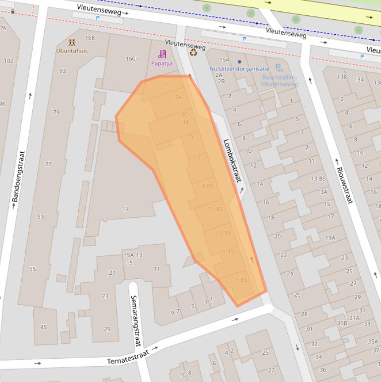 Kaart van postcodegebied 3531RA.