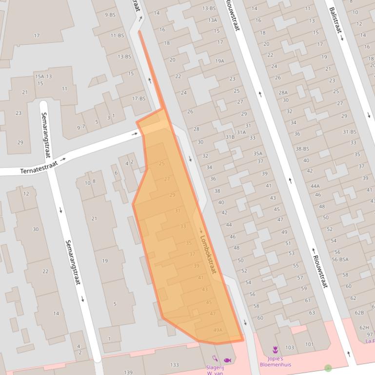 Kaart van postcodegebied 3531RB.