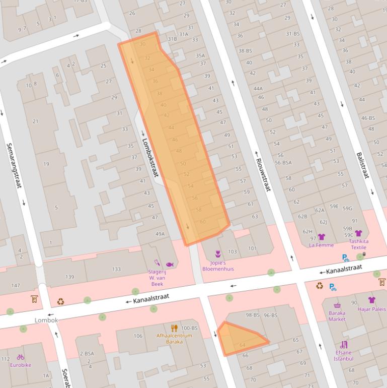 Kaart van postcodegebied 3531RE.