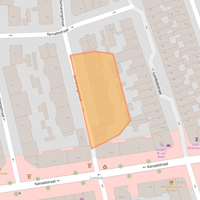 Kaart van postcodegebied 3531RH.