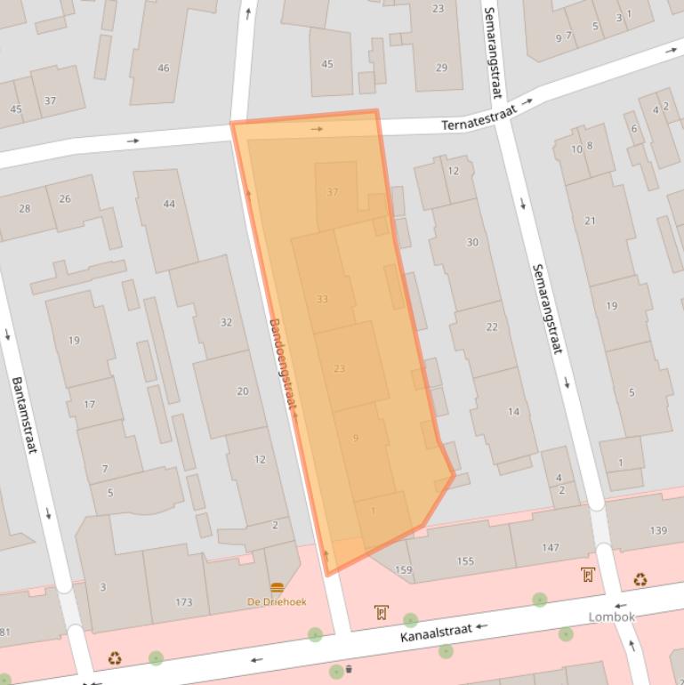Kaart van postcodegebied 3531RK.