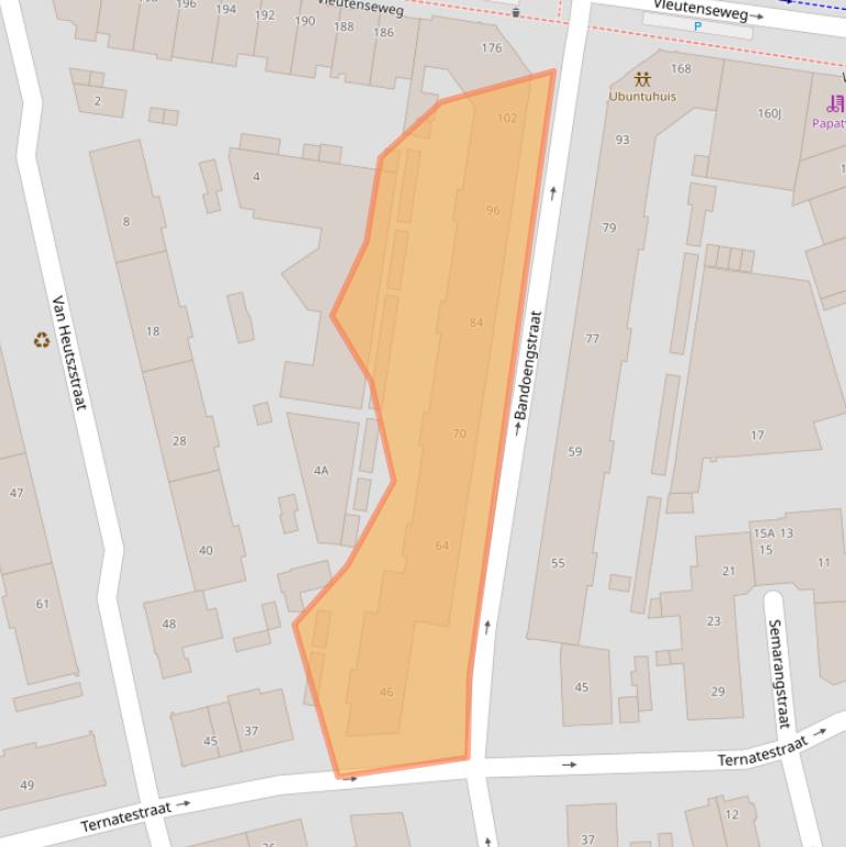 Kaart van postcodegebied 3531RN.