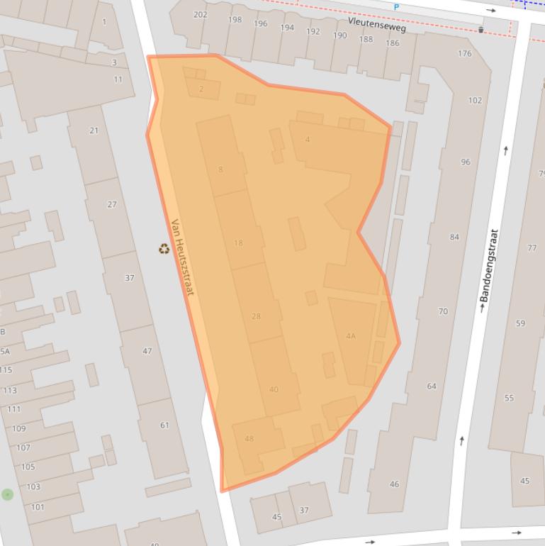 Kaart van postcodegebied 3531RS.