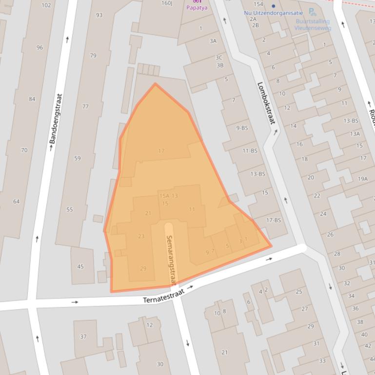 Kaart van postcodegebied 3531RW.