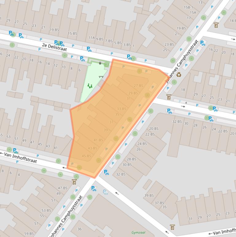 Kaart van postcodegebied 3531SC.