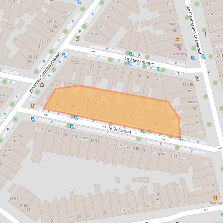 Kaart van postcodegebied 3531SL.