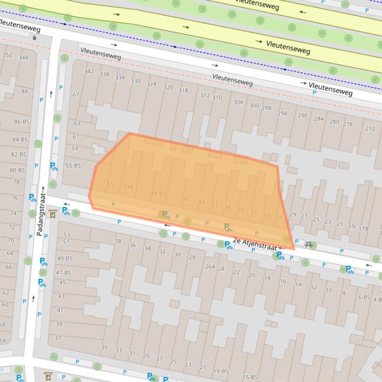 Kaart van postcodegebied 3531SR.