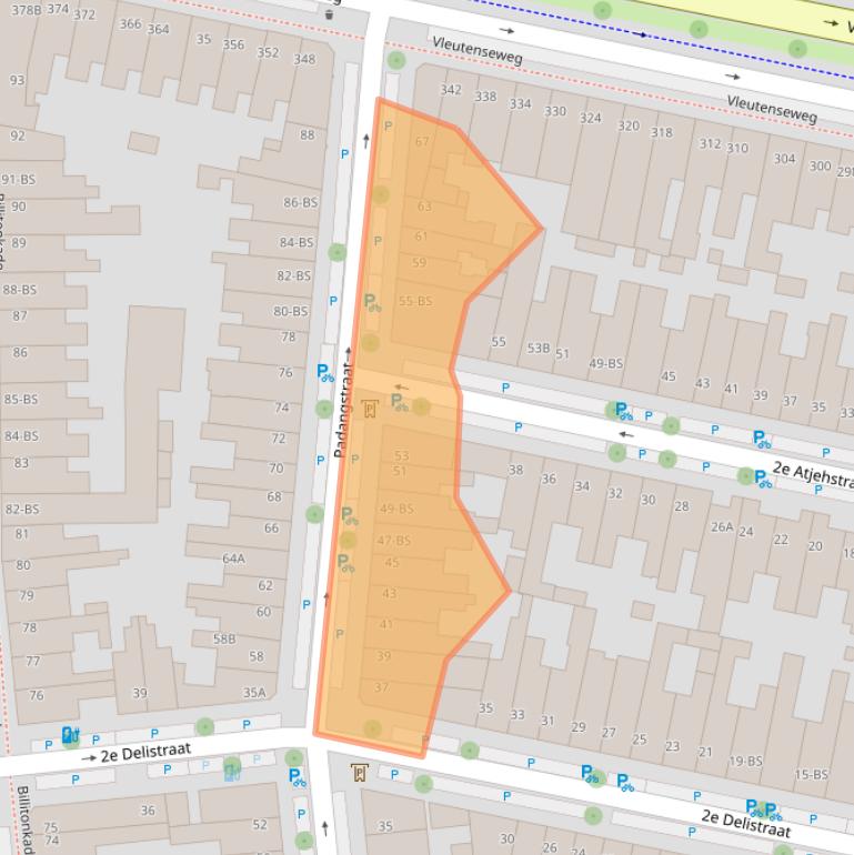 Kaart van postcodegebied 3531TB.
