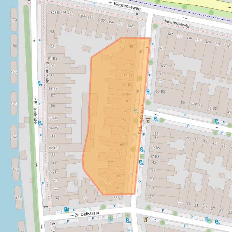Kaart van postcodegebied 3531TD.
