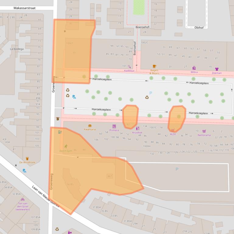 Kaart van postcodegebied 3531VG.