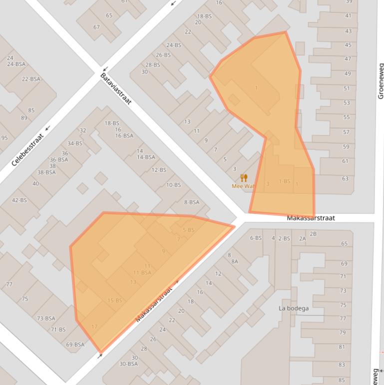 Kaart van postcodegebied 3531VJ.