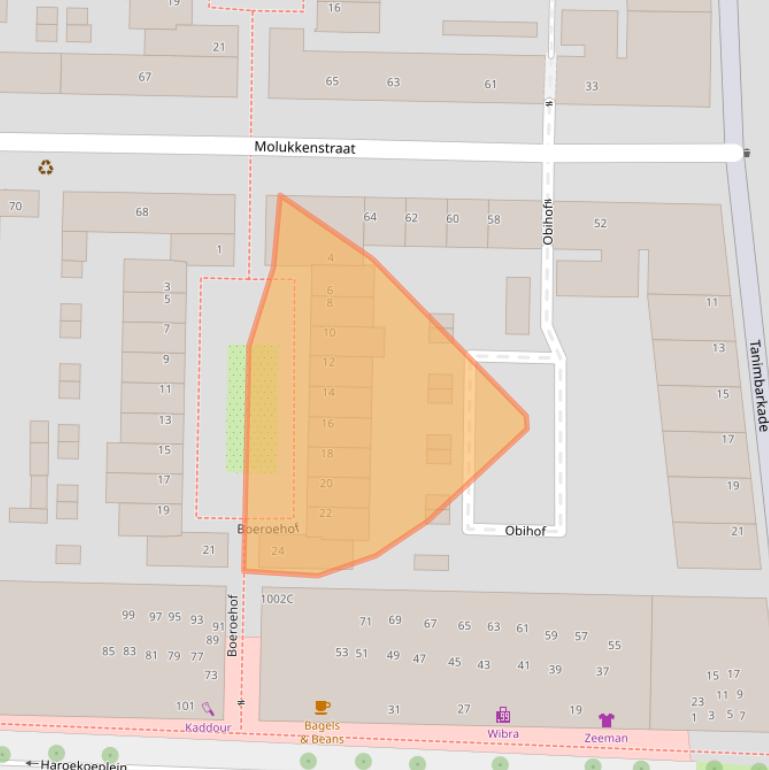 Kaart van postcodegebied 3531WH.