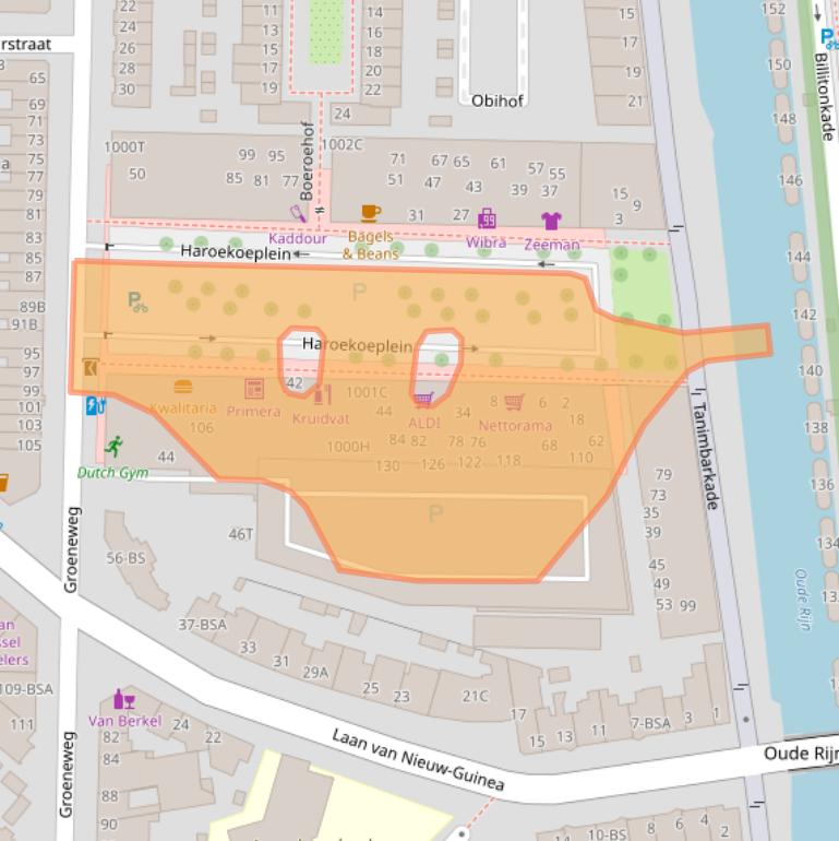 Kaart van postcodegebied 3531WN.