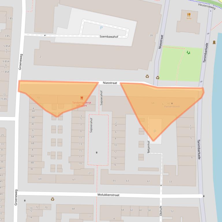 Kaart van postcodegebied 3531WP.