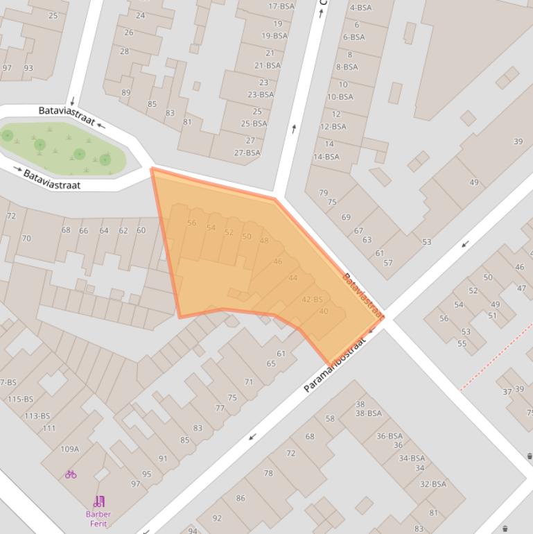 Kaart van postcodegebied 3531XG.