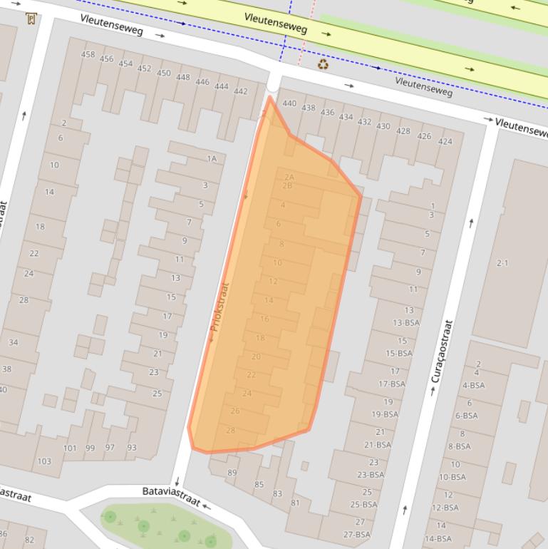 Kaart van postcodegebied 3531XN.