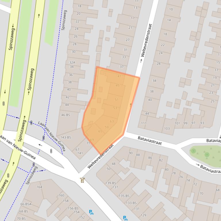 Kaart van postcodegebied 3531XR.