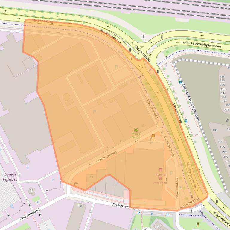 Kaart van postcodegebied 3532AE.