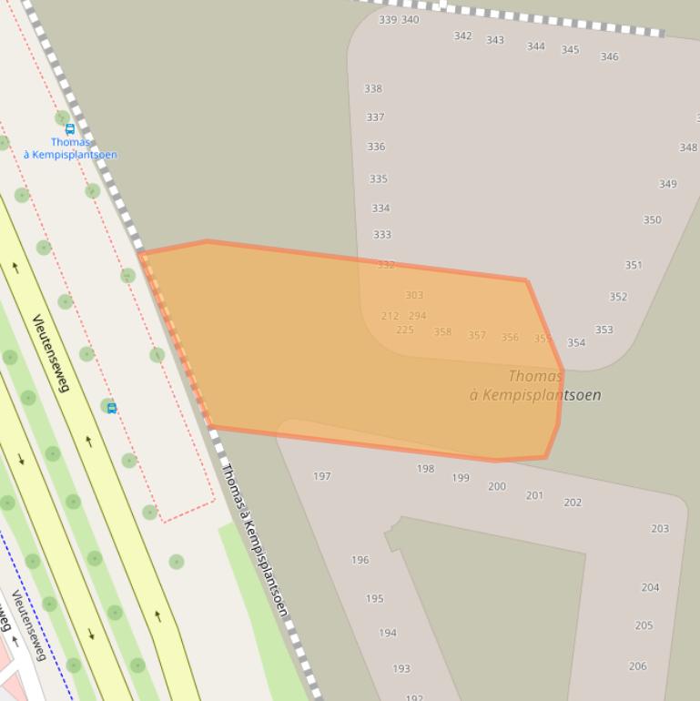 Kaart van postcodegebied 3532AJ.