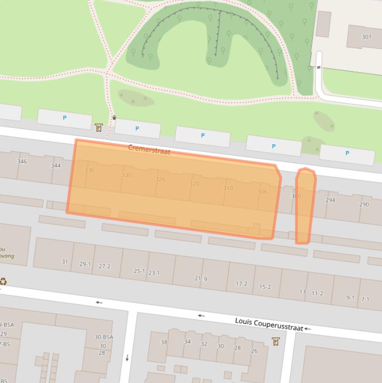 Kaart van postcodegebied 3532BP.