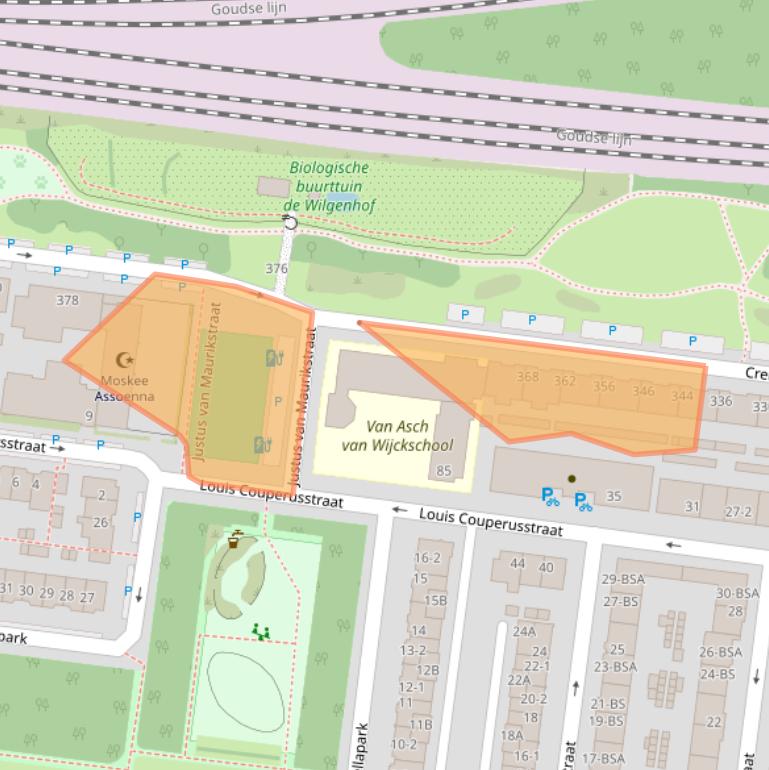 Kaart van postcodegebied 3532BR.