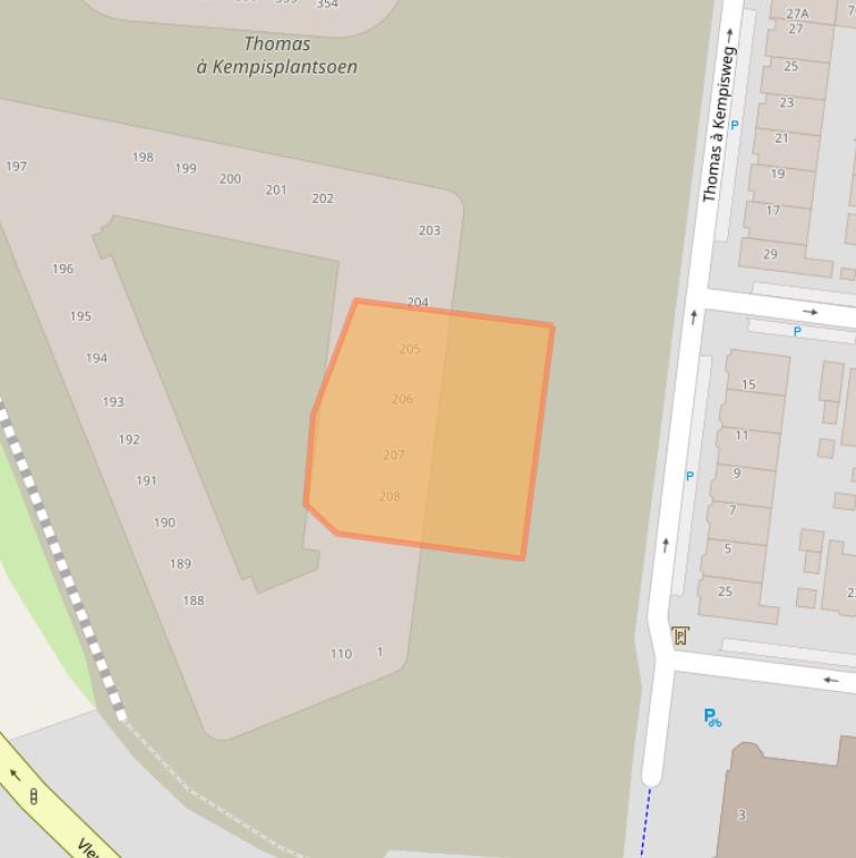 Kaart van postcodegebied 3532CC.