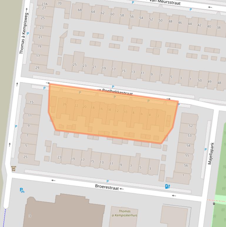 Kaart van postcodegebied 3532CN.
