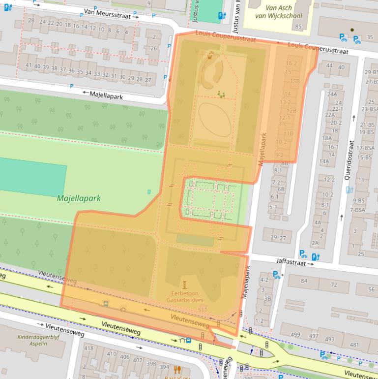 Kaart van postcodegebied 3532CS.