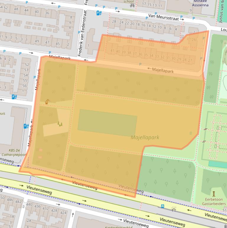 Kaart van postcodegebied 3532CT.