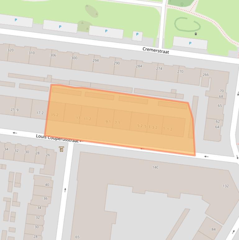 Kaart van postcodegebied 3532CW.