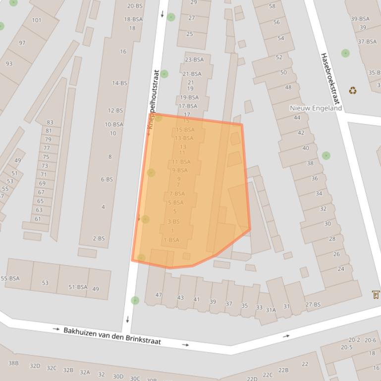 Kaart van postcodegebied 3532EV.